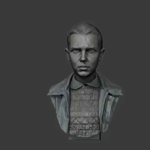 Eleven Bust – Stranger Things 3D Printable STL Model - Zyrax Studio