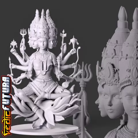 Goddess Gayatri - Mother of the Vedas (Sacred Texts) by VedicFutura