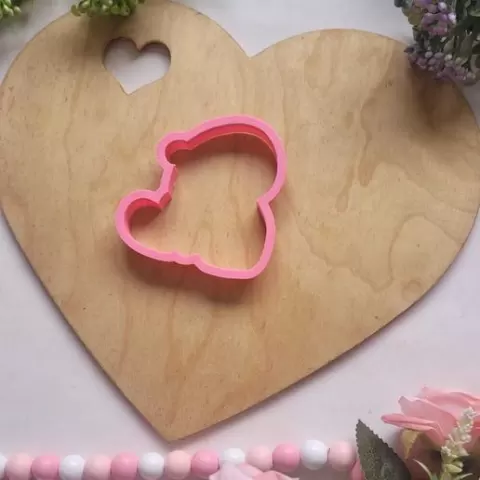 set capybara with heart valentine 8 stl cutter and cutter plus stamp pastry pastry pastry kitchen fondant royalicing