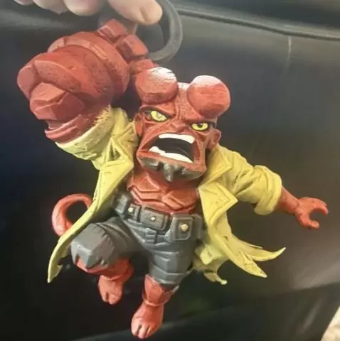 Hellboy hang around charm/keychain