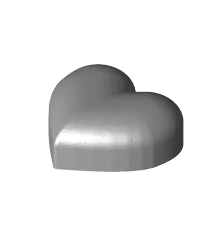 Half Heart Extruded