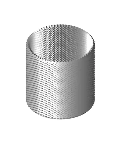scaled bottom vase
