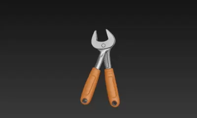 chave de 2 braços - Diamond3D