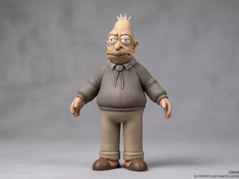 Grampa Abe Simpson - Realistic Detailed Figurine