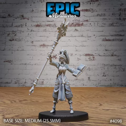 Elf Sorceress Book / Elvish Worker / Elven Wizard / Magician / Mysterious Witch / Beast Tamer / Nature Guard / Magic Fighter / Forest Army by Epic-Miniatures