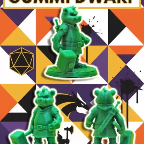 Gruffi Gummi D&D Dwarf Tabletop Miniature 🛡️