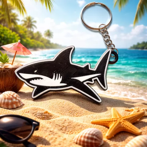 shark keychain