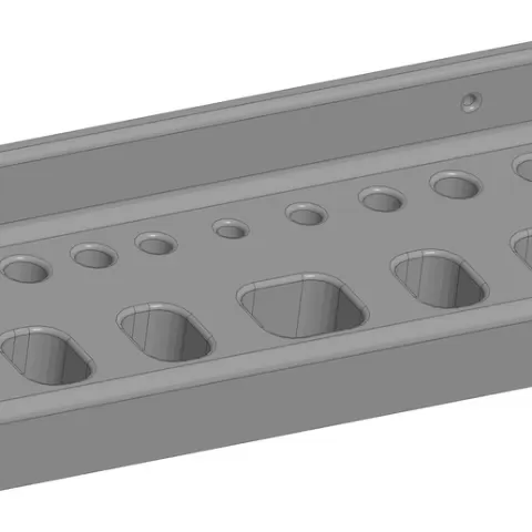 wall-mounted tool holder
