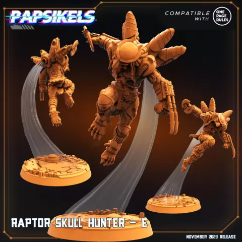 RAPTOR SKULL HUNTER - E by PAPSIKELS MINIATURES