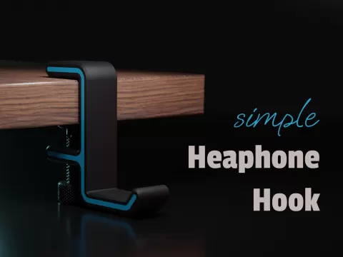 Simple Headphone Hook dual color