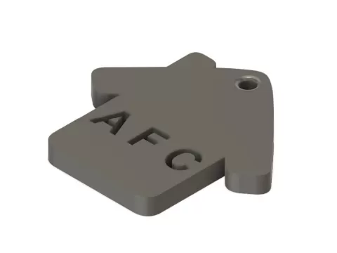 AFC House Keychain / Keyring - Trash Can Guy