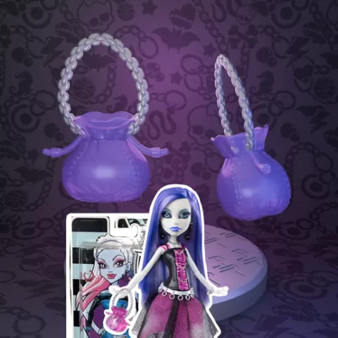 Monster High Basic/Schools Out Spectra Vondergeist and To Howl For fashion pack Abbey Bominable doll bag replacement