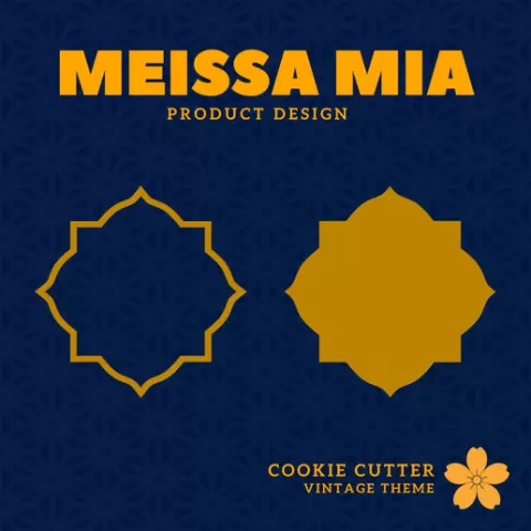 124. Vintage Frame V124 Motif Cookie Cutters: Vintage Frame Cookie Cutters: Ornate Elegance for Timeless Treats
