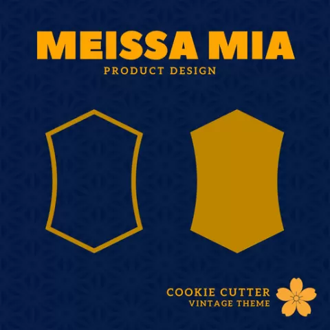 121. Vintage Frame V121 Motif Cookie Cutters: Vintage Frame Cookie Cutters: Ornate Elegance for Timeless Treats