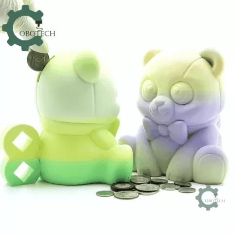 Cobotech Valentine Teddy Bear Piggy Bank - Desk Decor - Coin Bank Gifts