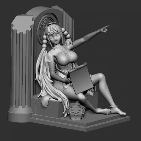 Hololive Tsukumo Sana Figurine Fan Sculpt 140mm Bookend by Avisen's Creations