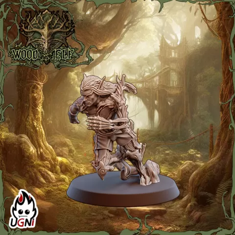 Elf Lineman #03 - Wood Elf - Fantasy Football by UGNI Miniatures