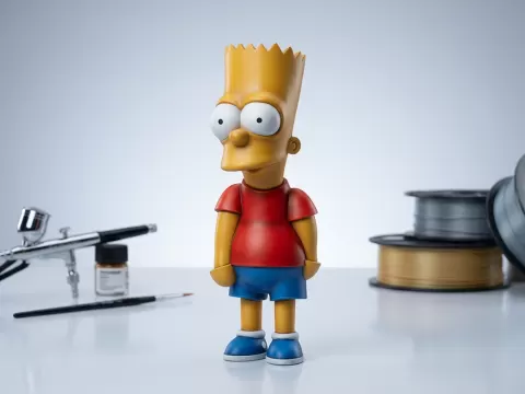 Classic Bart Simpson - Iconic 3D Figurine