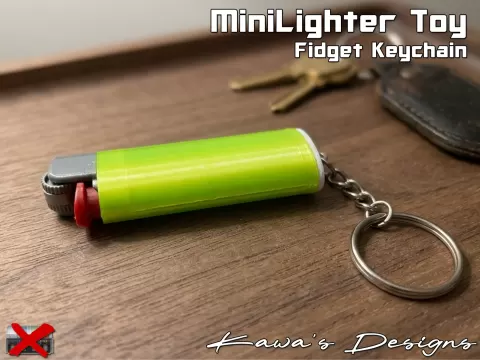 Mini Lighter Toy Fidget Keychain