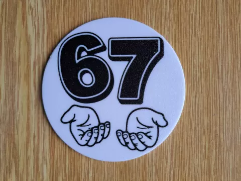 Six Seven 67 Coaster – Open Hands