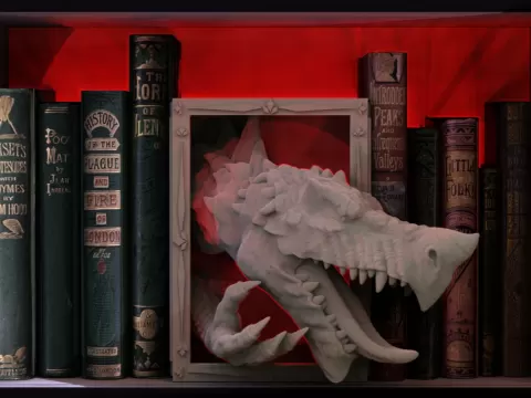 Lesser Dragon Booknook - Crosslances