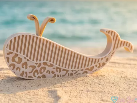 Elegant Coastal Whale Decor