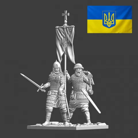 "This is my land" Ukrainian knight and banner by Northern Crusades Miniatures