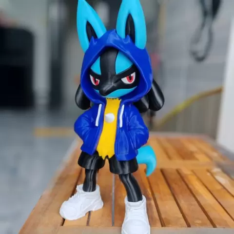 Lucario urban vibes Fan art (no ams-multiparts/3mf) The Legend of Zelda
