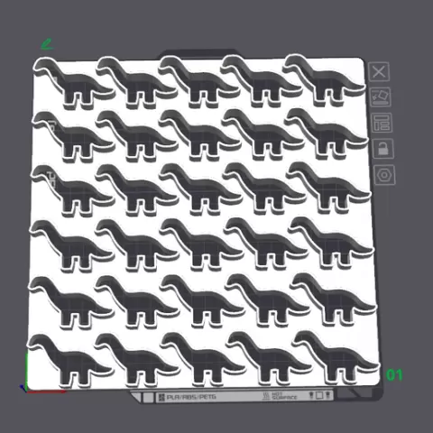 Dinosaur Cookie Cutter Sheet