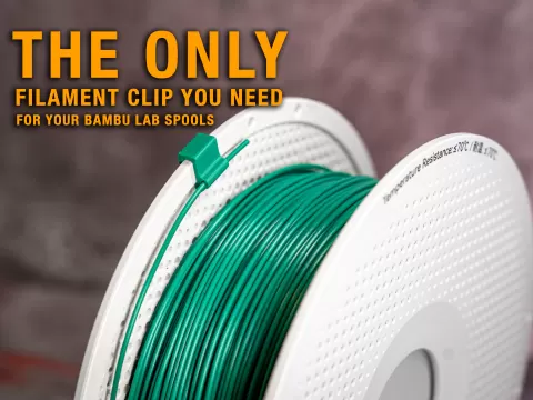 Filament clip for Bambu lab spool