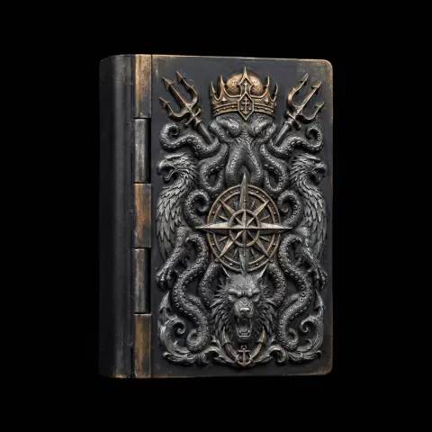 Kraken King Nautical Book Box