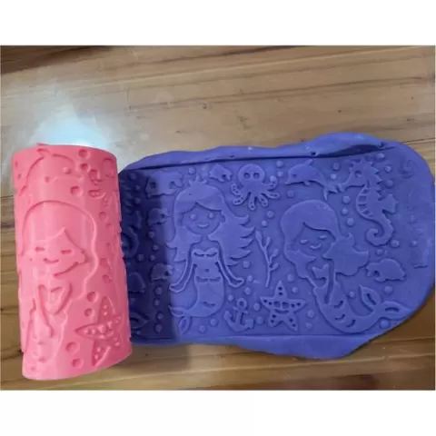 🐚Mermaid Texture Roller with Ocean Elements for Sensory Play