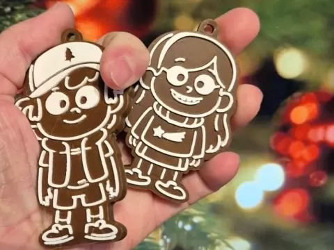 Dipper Gingerbread Christmas Ornament