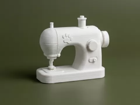 Dollhouse Sewing Machine 3D Model