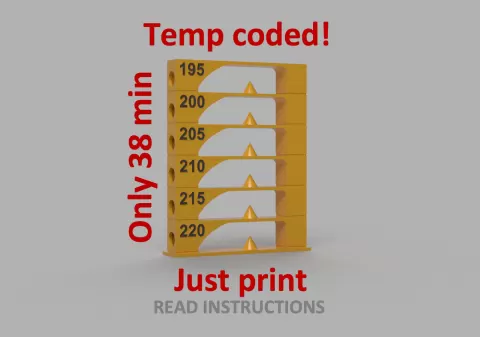PLA temp tower 195 up to 220