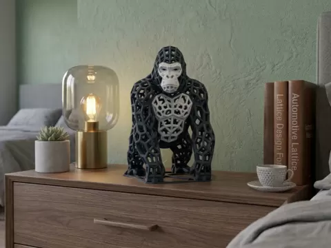 Voronoi Gorilla 3D Print Modern Model