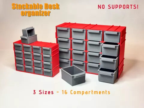 Workshop / Desk Organizer / Stackable / 3 Sizes