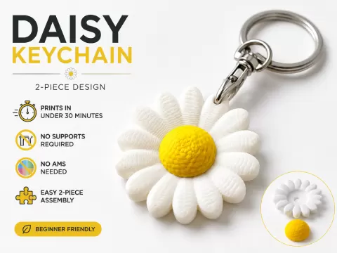 Daisy Keychain | No AMS | No Supports