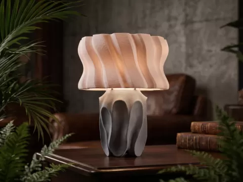 DriftBloom Table Lamp – Organic Ambient Desk Lamp