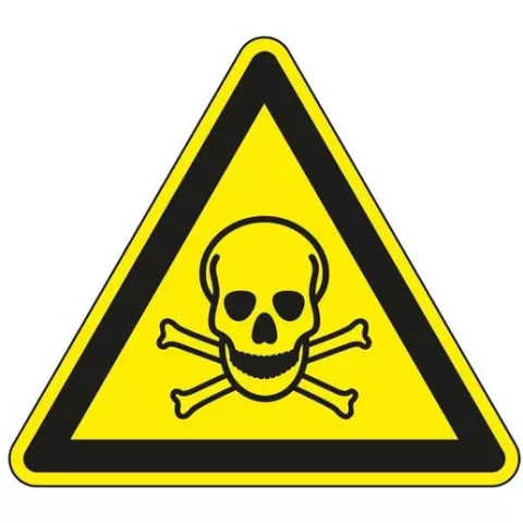 Attention - Toxic substances Warning sign