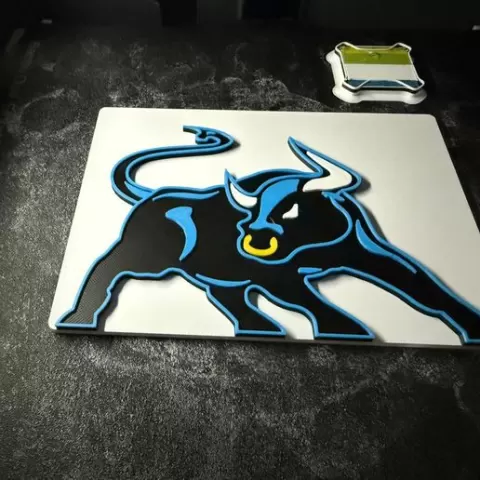 Bull Plaque (Michael Dunlop)