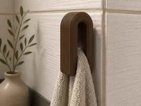 Japandi Self-Locking Towel Gravity Holder