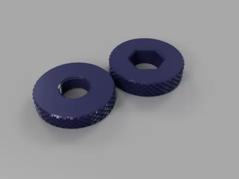 Knurled PC4-M10 PTFE Drybox filament pass through