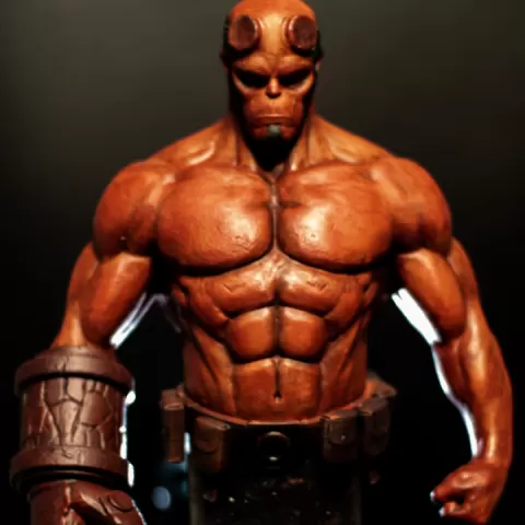 Hellboy bust by Sam T