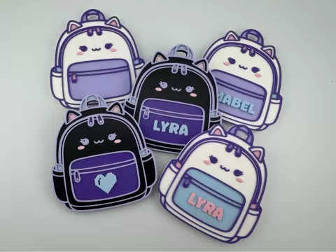Cute Kawaii Personalized NFC Cat Backpack