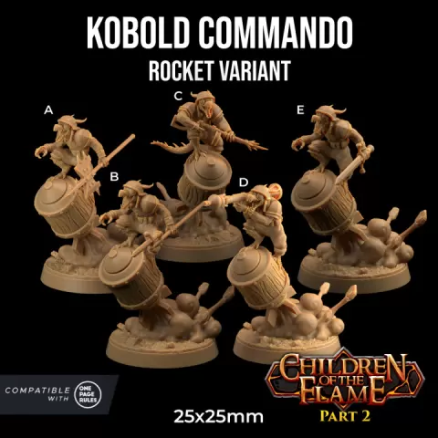Kobold Commando | Kobold Rocket Rider | PRESUPPORTED | Children of the Flame Part 2 by The Dragon Trappers Lodge