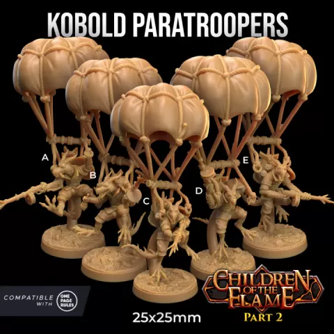 Kobold ParaTroopers | PRESUPPORTED | | Children of the Flame Part 2 by The Dragon Trappers Lodge