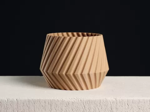 Geometric Plant Pot - Vase mode & Shelled