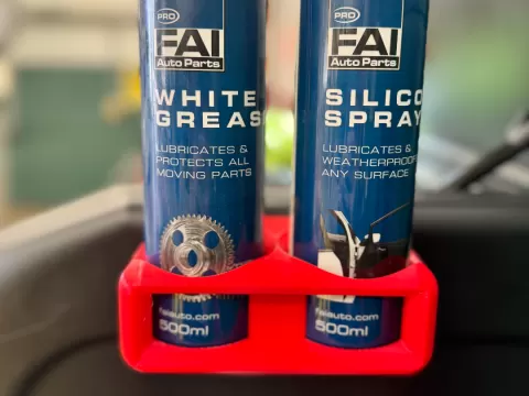 Double Magnetic Spray Can Holder