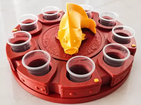 Fish Shot Glass Holder (No AMS)